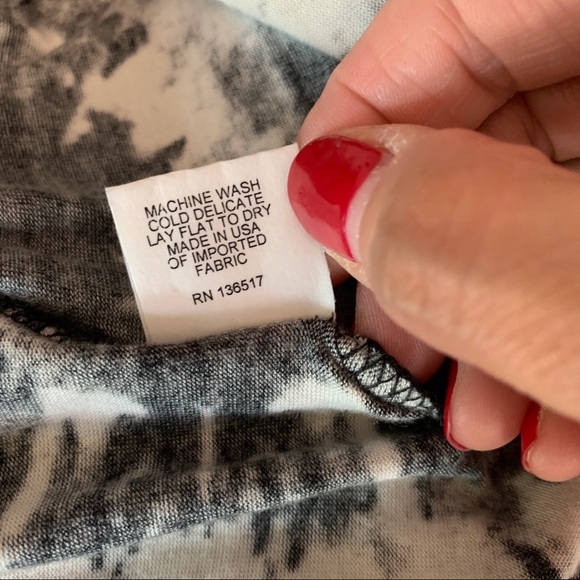 Loveappella Black & White Tie Dye Bodycon Dress M - Picture 9 of 9